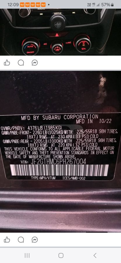 Subaru Limited 4dr All-Wheel Drive CV — миниатюра 8