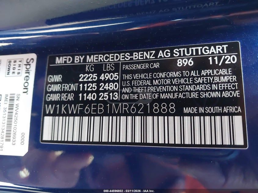 Mercedes-Benz C 43 AMG Base AMG C 43 4dr All-Wheel Dr 2021 — миниатюра 9