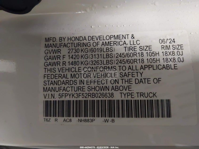 Honda Ridgeline 2024 — миниатюра 8