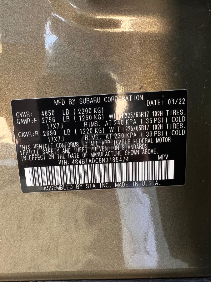 Subaru Premium 4dr All-Wheel Drive CV — миниатюра 7