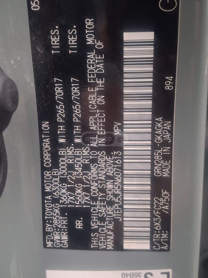 Toyota TRD Off Road 4dr 4x4 Automatic — миниатюра 9