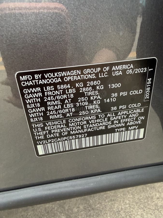 Volkswagen Atlas 2023 — миниатюра 6