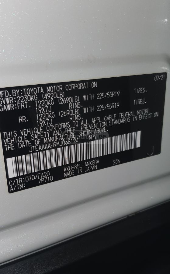 Toyota XLE 4dr All-Wheel Drive CVT — миниатюра 12