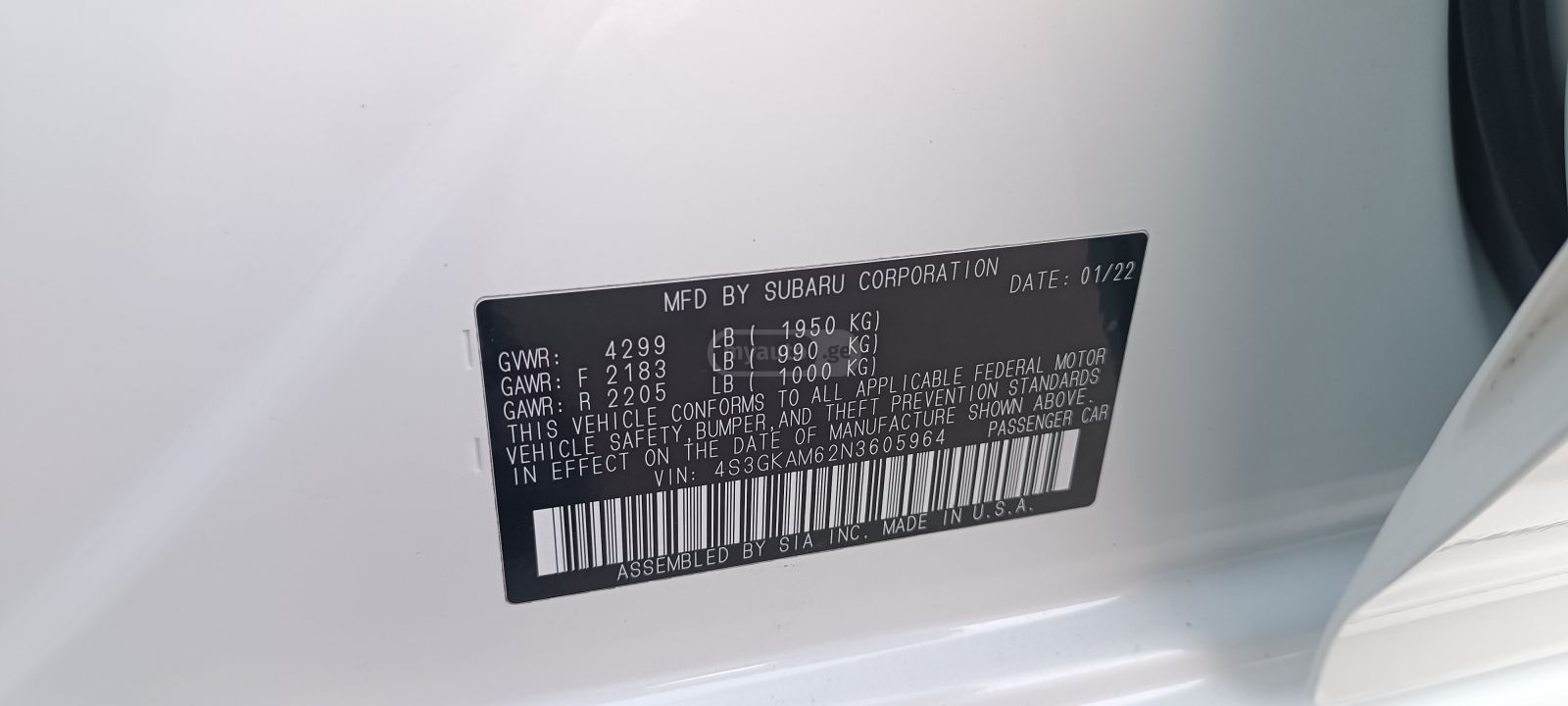 Subaru Sport 4dr All-Wheel Drive Seda — миниатюра 6