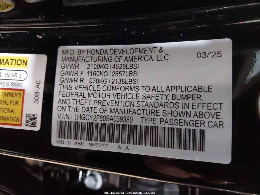 Honda Accord 2025 — миниатюра 9