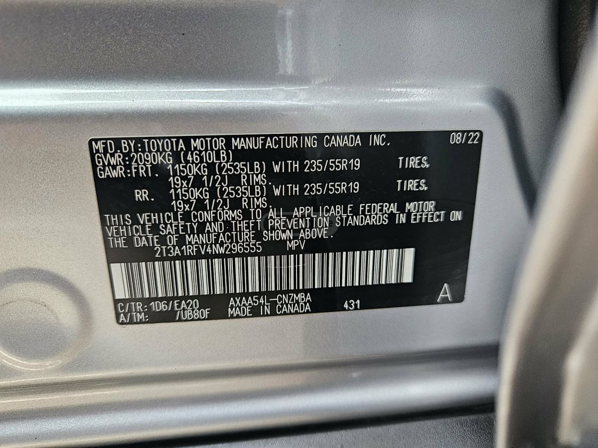 Toyota XLE Premium 4dr All-Wheel Driv — миниатюра 12