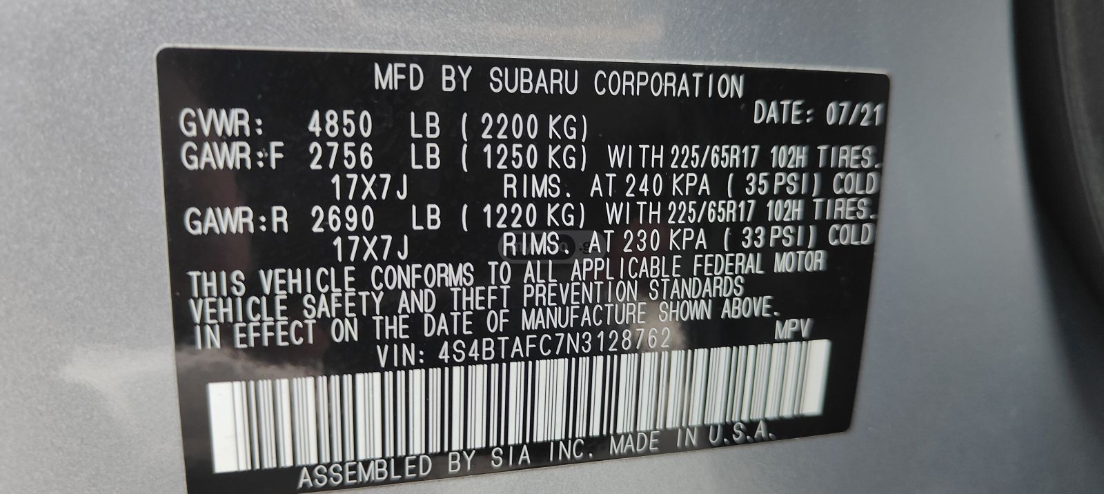 Subaru Premium 4dr All-Wheel Drive CV — миниатюра 15