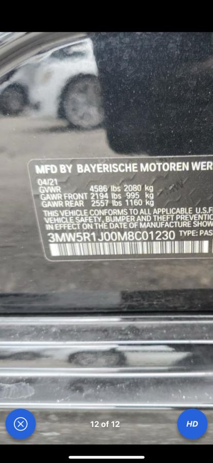 BMW Base 4dr Rear-Wheel Drive Seda — миниатюра 8