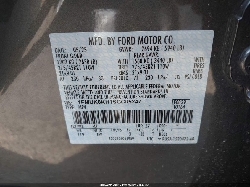 Ford Explorer ST-LINE 2025 — миниатюра 9