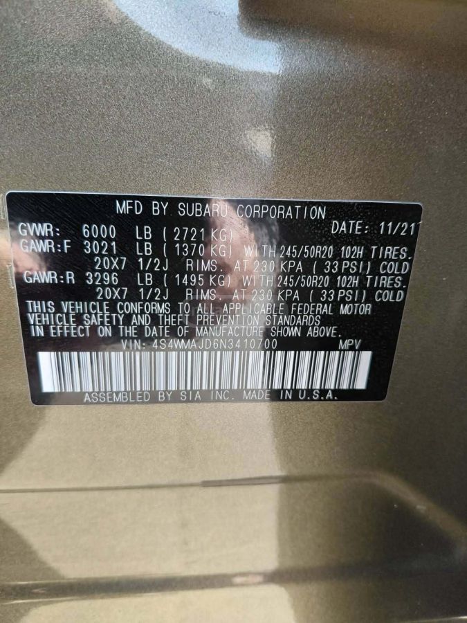 Subaru Limited All-Wheel Drive CVT — миниатюра 10