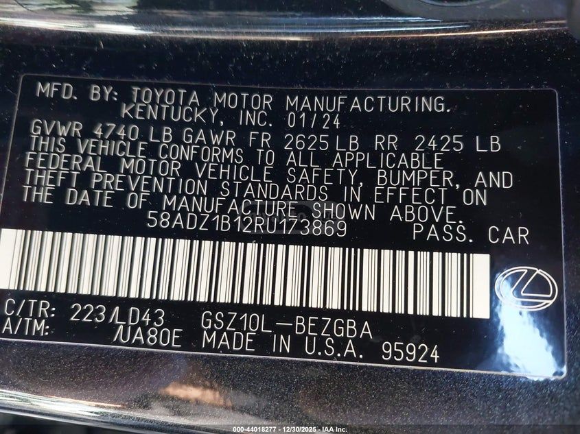 Lexus ES 350 2024 — миниатюра 9