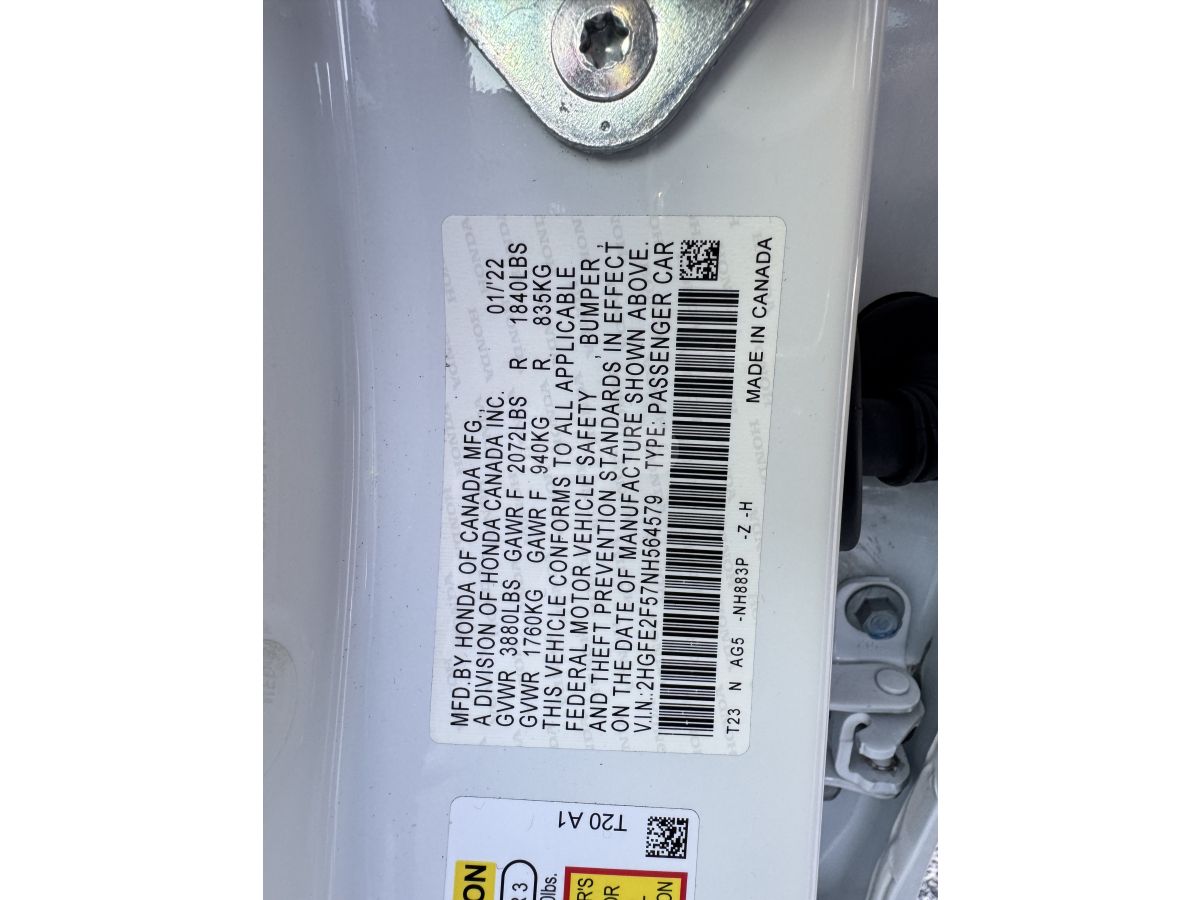 Honda Sport 4dr Sedan CVT — миниатюра 15