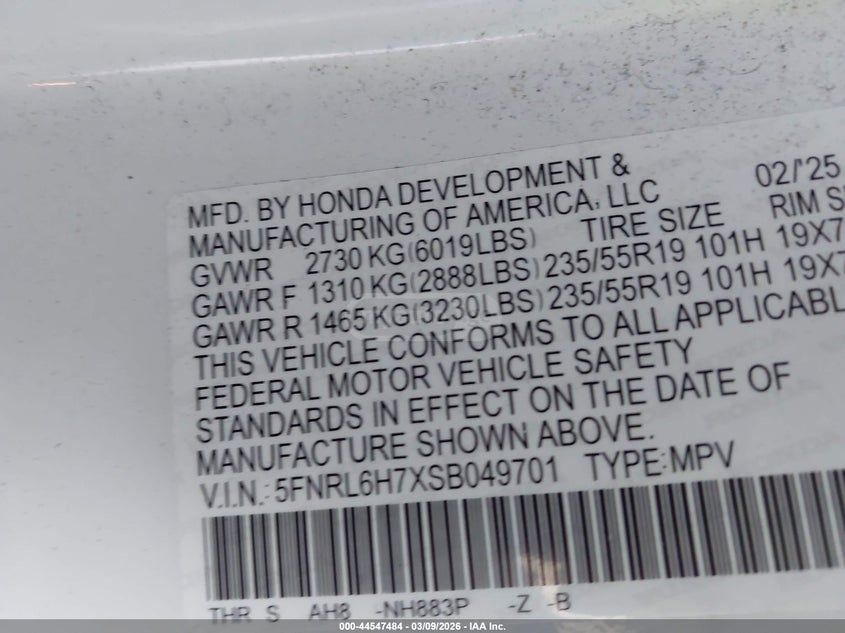 Honda Odyssey 2025 — миниатюра 8