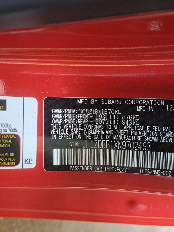 Subaru BRZ 2022 — миниатюра 12