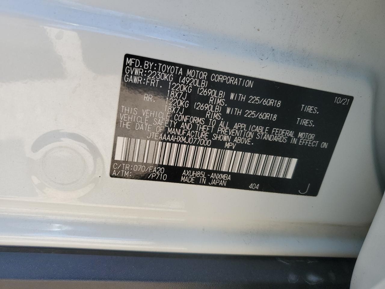 Toyota LE 4dr All-Wheel Drive CVT — миниатюра 9