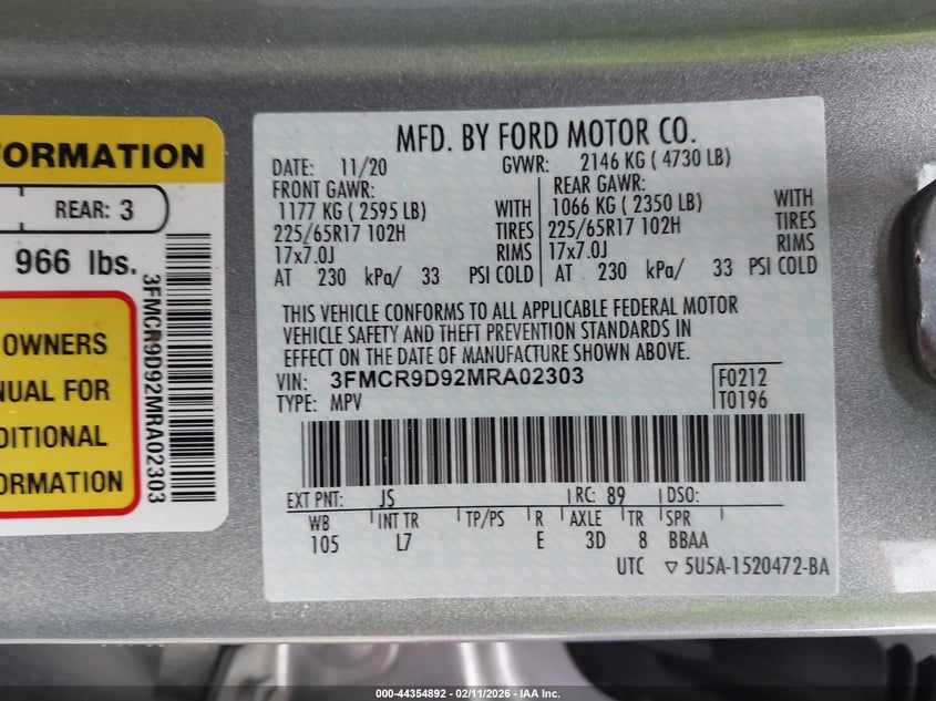 Ford Bronco Sport 2021 — миниатюра 8