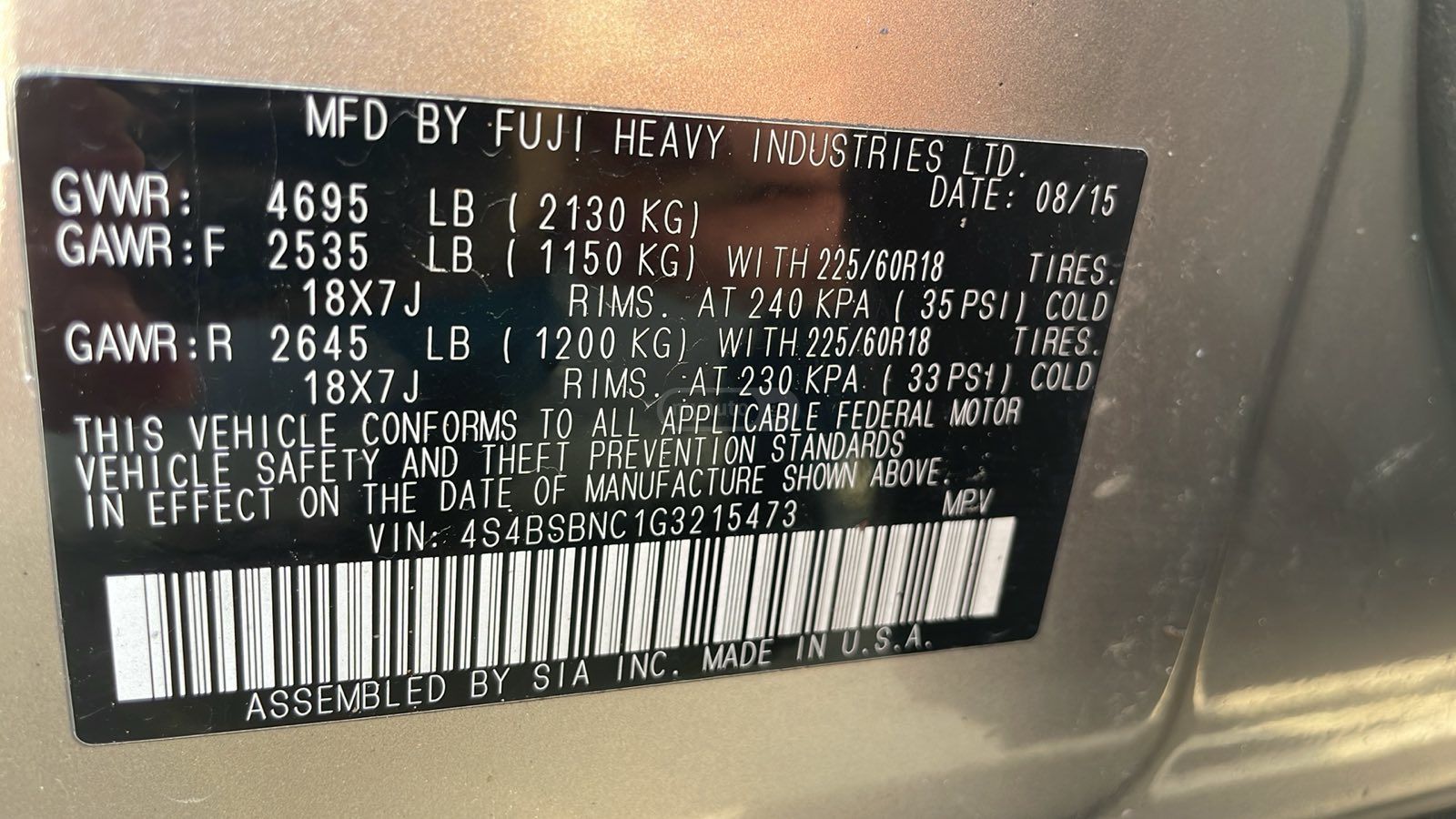 Subaru Outback - фото 14