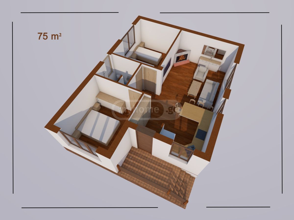 For Sale 3 Room Country House Qazbegis Munitsipalitetshi view 4