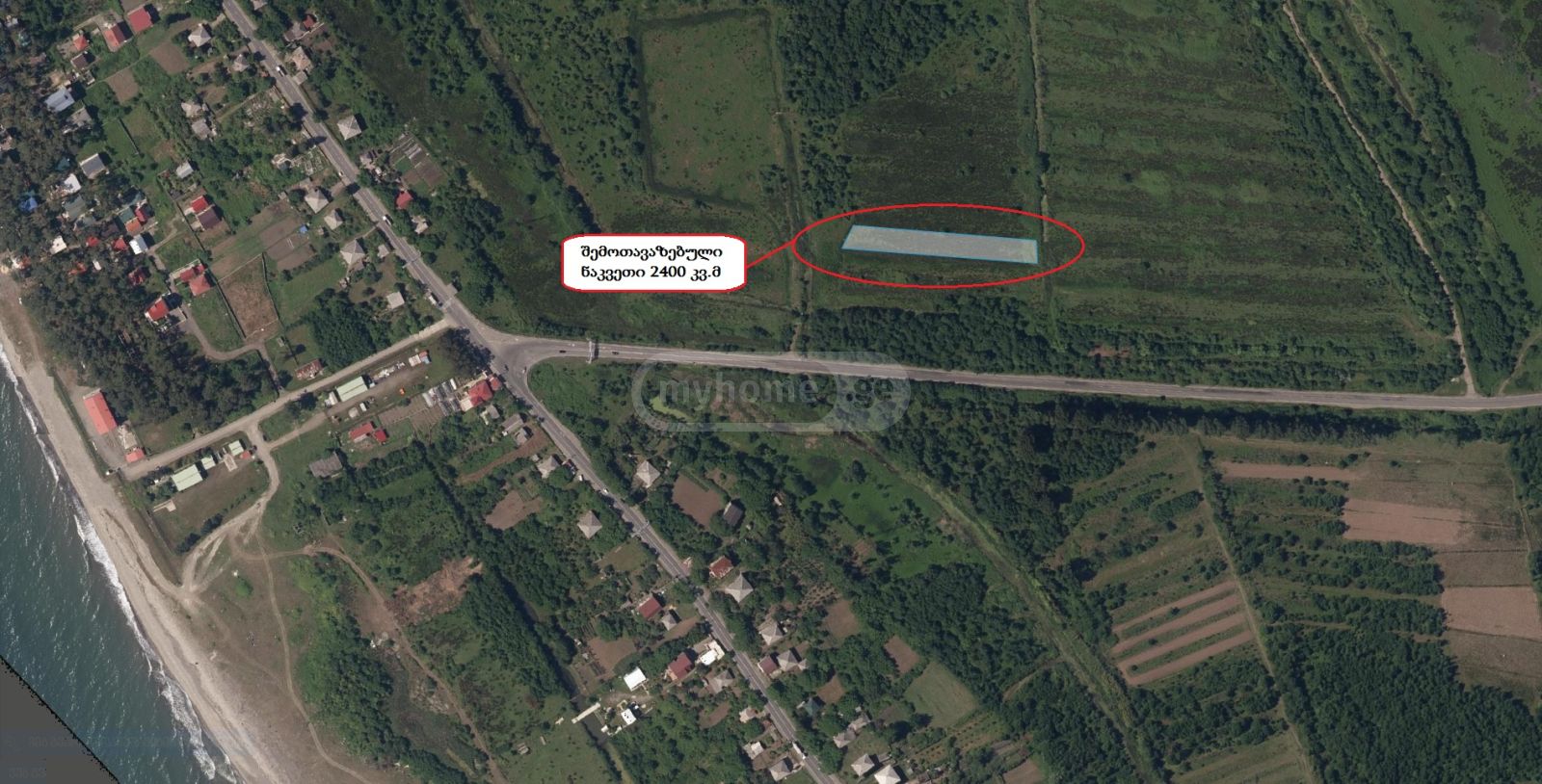For Sale Sasoplo-Sameurneo Land Plot Ozurgetis Munitsipalitetshi view 10
