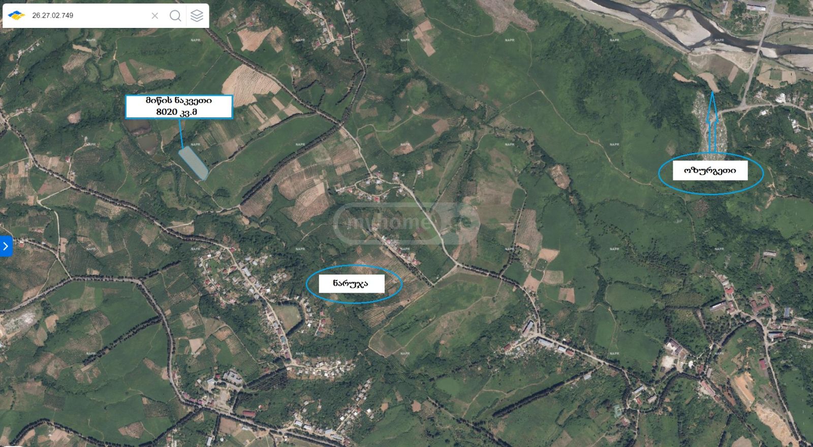 For Sale Sasoplo-Sameurneo Land Plot Ozurgetshi view 10