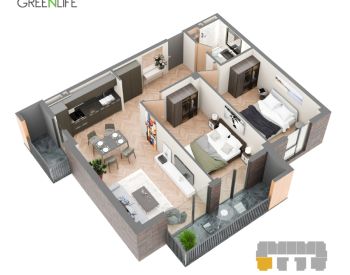 3 room apartment for sale in didi digomi