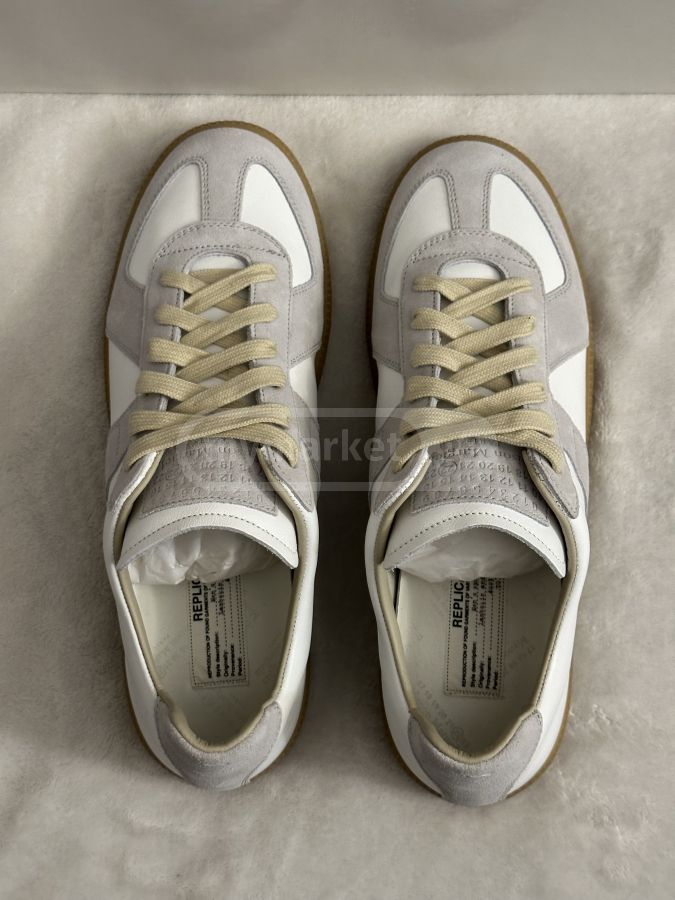 Maison Margiela ワンピース 白xベージュ系(総柄) 2007425M0208 MAISON MARGIELA.40.41.5.ზომა.ორიგინალი