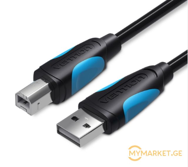 კაბელი VENTION VAS-A16-B1000 USB2.0 A Male to B Male Print C