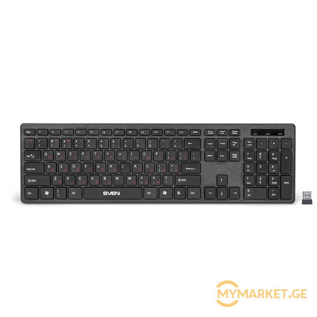 კლავიატურა Wireless keyboard SVEN Elegance 5800 black;