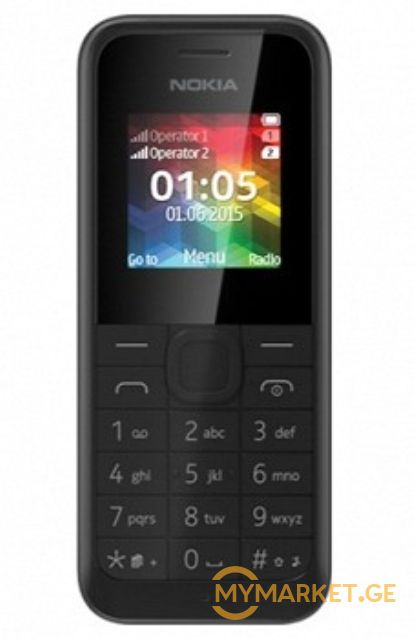 NOKIA 105 DUAL SIM BLACK