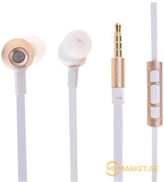ყურსასმენი REMAX Earphone RM-610D Gold