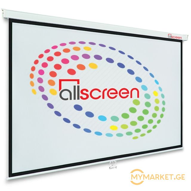 პროექტორის ეკრანი ALLSCREEN MANUAL PROJECTION SCREEN 213X169