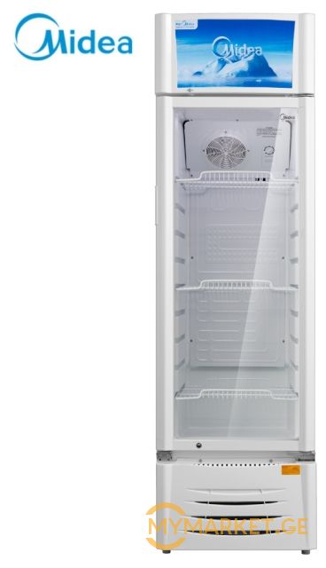 მაცივარი ვიტრინა ვერტიკალური, MIDEA HS-411SN 309L, NOFrost,