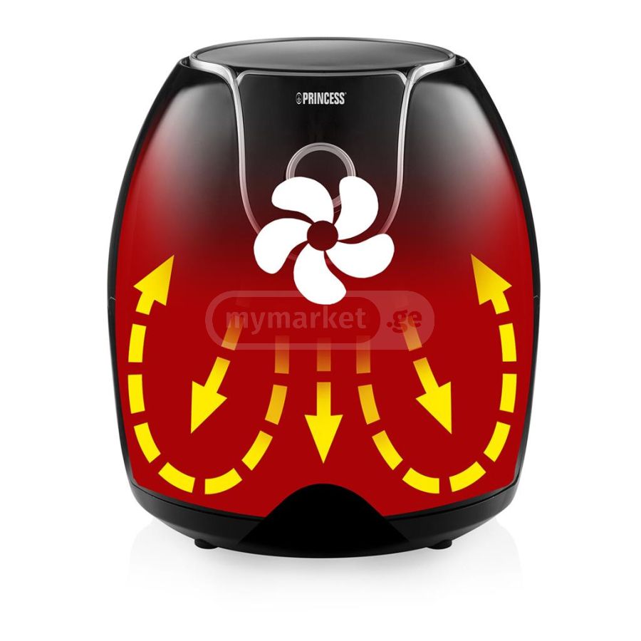 Princess Airfryer Deluxe XXL 5,5L - Friteuse Sans Huile, 1700W, 8 Programmes, Économie D'Énergie 62,2% - 182060