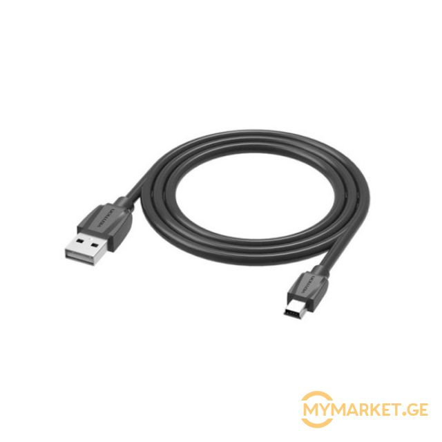 კაბელი VENTION VAS-A58-B150USB2.0 A Male to Mini 5 Pin Male