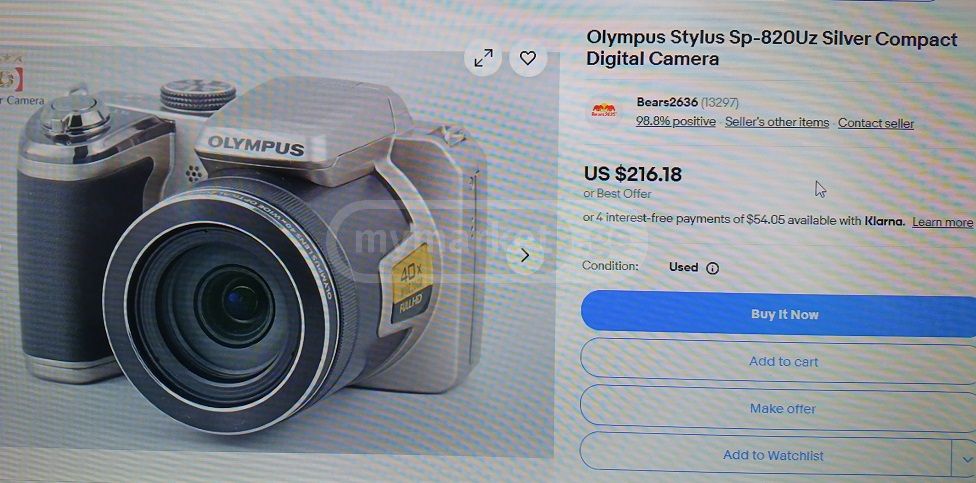 Olympus stylus SP-820UZ 14 MP 40x optycal zoom digital cam