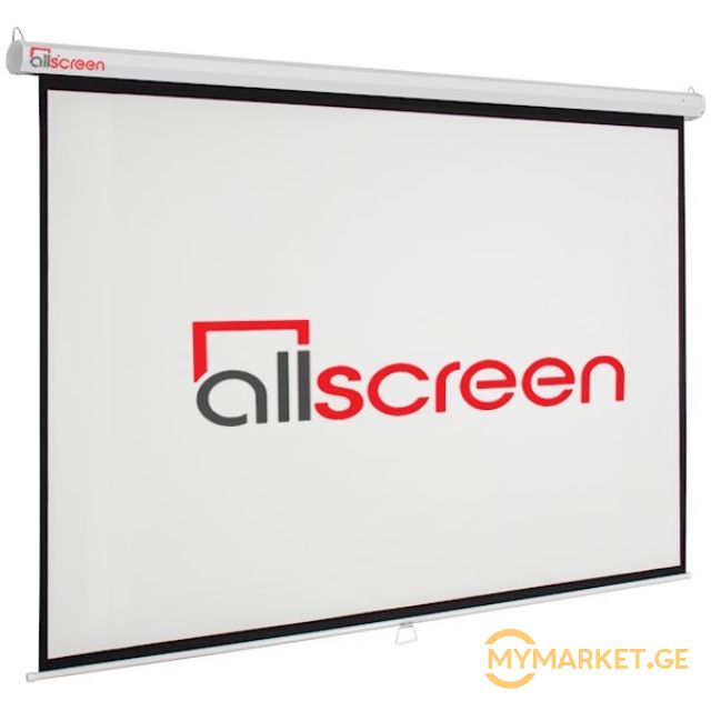 პროექტორის ეკრანი ALLSCREEN MANUAL PROJECTION SCREEN 200X200