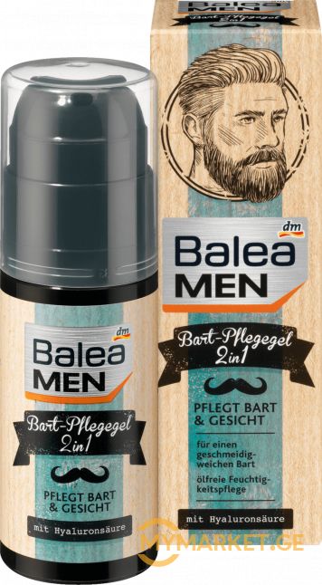 Balea Men Bart Pleggel წვერისა და სახის გელის კრემი 50 მლ