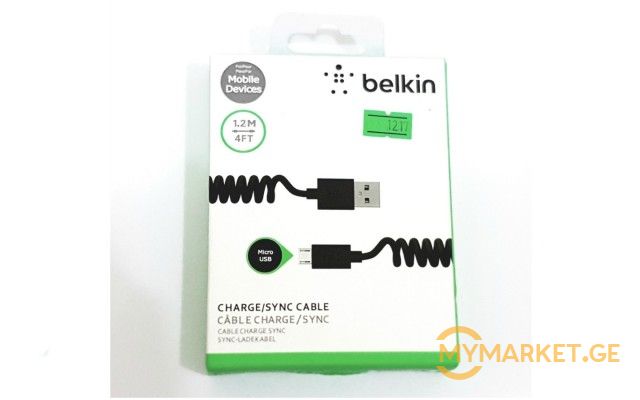 20 ლარად BELKIN-ის ANDROID-ის USB კაბელი უფასო მიტანით