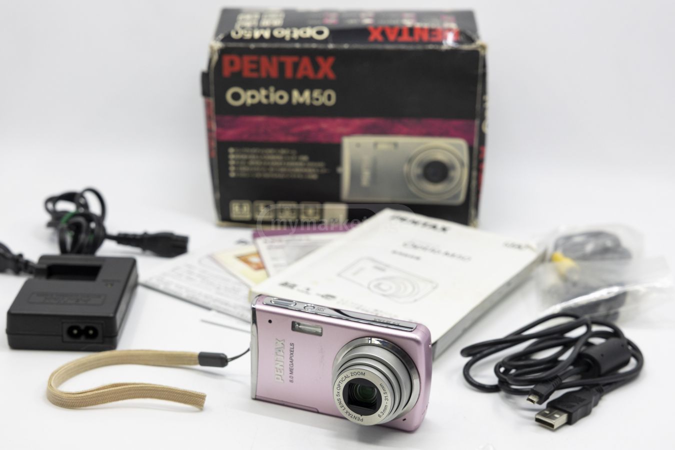 Pentax Optio M50 Compact Digital Camera Pink