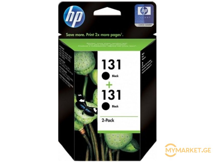 HP CB331HE 131 Black Print Crtg, Twin Pack