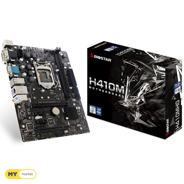 Materinskie Platy დედა დაფა Biostar Intel H410 Lga 1151 Socket 1200 Uatx Gb Novyj Mymarket Ge