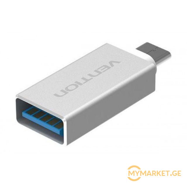 USB ადაპტერი Vention VAS-S12 USB3.0 A Female to Type-C OTG A