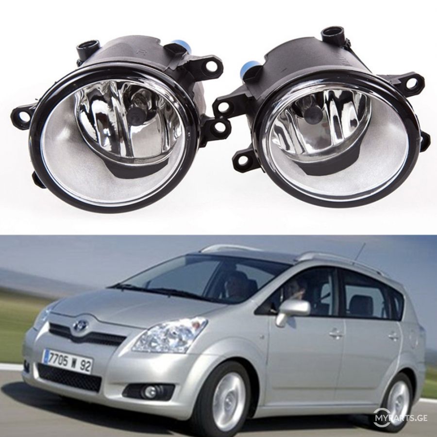 Замена лампочек и настройка ПТФ - Toyota Corolla Verso, 1,8 л, 2006 года электро
