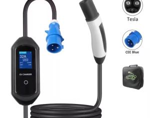 7KW, 32A  ამერიკული  Tesla -ს დამტენი