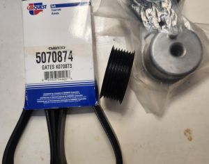 NISSAN X-Terra / Pathfinder ორიგინალი ღვედი ,დამჭიმით და როლიკით