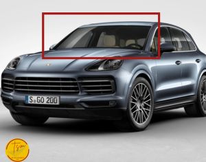 PORSCHE CAYENNE 2019 - 2024. წინა საქარე მინა  სენსორით და კამერით