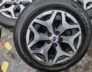 Ორიგინალი Სუბარუს 5/114,3 და 5 /100 დისკები და საბურავების   კომპლექტი
