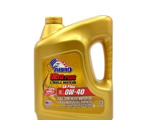 ძრავის ზეთი ABRO Premium SAE 0W-40 4 ლ.