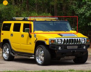 HUMMER H2 2004-2015 წინა საქარე მინა