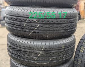 225/55 17 ✅ იდეალური საბურავები ოთხივე 450 ლარი ქუთაისში